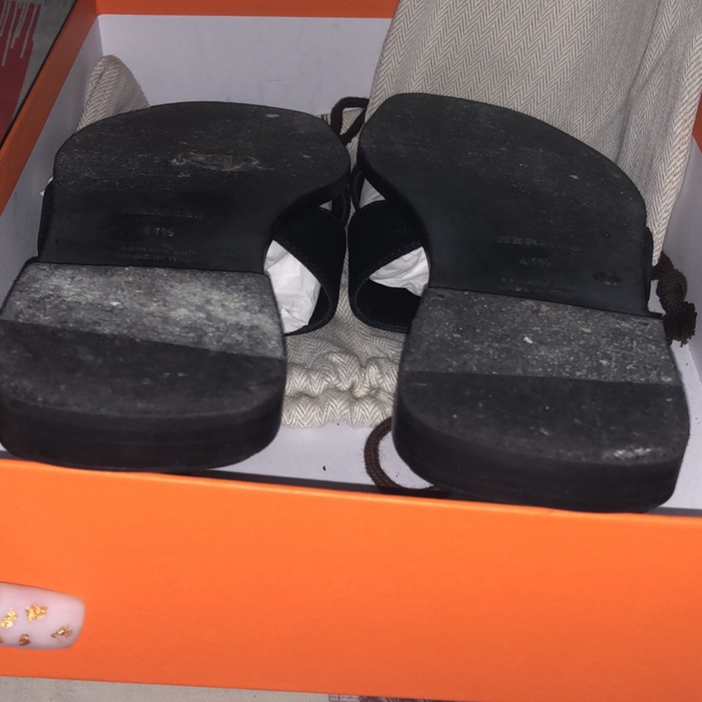 SOLD on E bay Hermès black sandal size 41/half - Picture 5 of 5